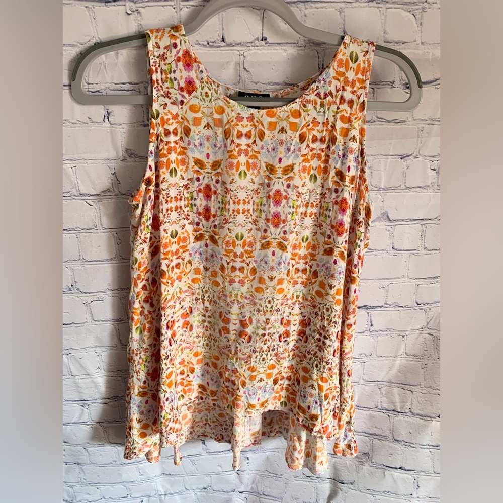 ANA White Floral Tank Top